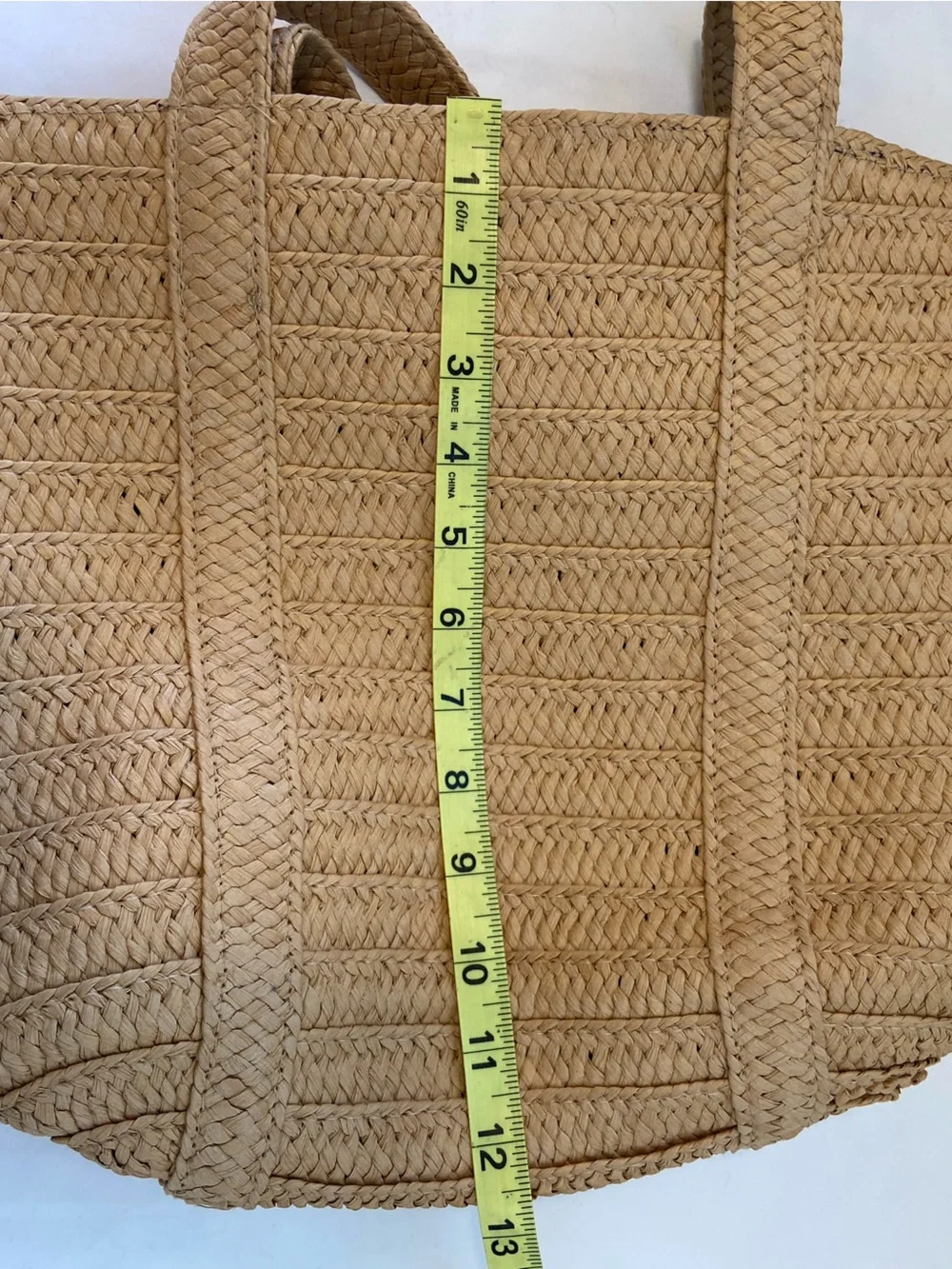 Draper James Natural Woven Straw Tote